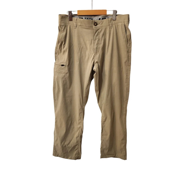 UB Tech Pants Mens 36x30 Brown Straight Leg Performance Union Bay Chino - Picture 1 of 13